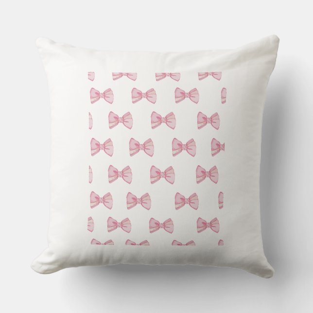 Pink Bow Kissen - Coquette Room Decke (Vorderseite)