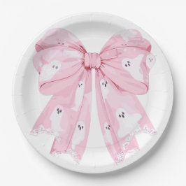 Pink Bow Little Boo Baby Duschpapier Teller