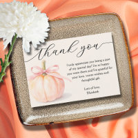 Pink Bow Little Pumpkin Baby Dusche Danke