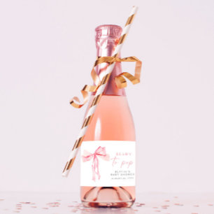Pink Bow Mini Sparkling Weinkeller Bereit zum Pop