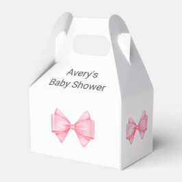 Pink Bow Modern Girl Baby Dusche Geschenkschachtel