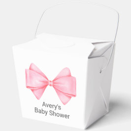 Pink Bow Modern Girl Baby Dusche Geschenkschachtel