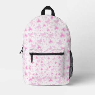 Pink Bow Muster Kawaii Herz und Ribbons Bedruckter Rucksack