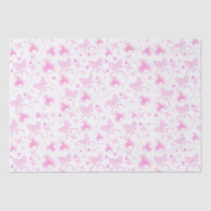 Pink Bow Muster Kawaii Herz und Ribbons Seidenpapier