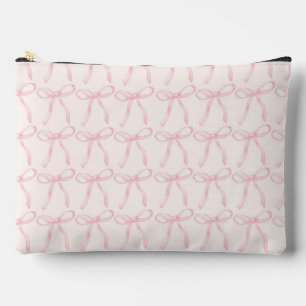 Pink Bow Print, Niedlich und Coquette Accessory Po Zubehörtasche