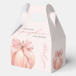 Pink Bow Pumpkin Baby Showbox Geschenkschachtel