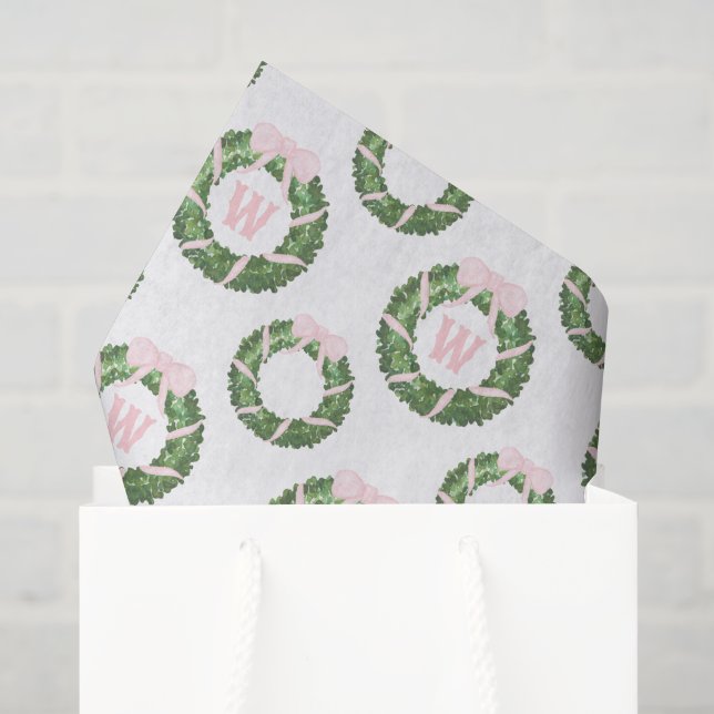 Pink Bow Sash Weihnachtsfeier Seidenpapier (Geschenktüte)