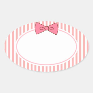 Pink Bow Stickers