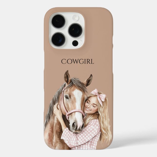 Pink Bow Western Farm Cowgirl Horse Case-Mate iPhone Hülle (Rückseite)