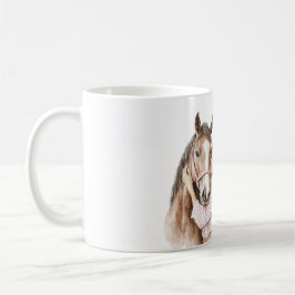 Pink Bow Western Farm Cowgirl Horse Kaffeetasse