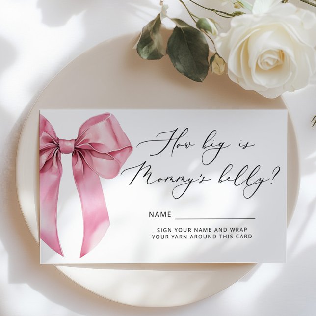 Pink Bow Wie groß ist das Bauchspiel von Mommys Begleitkarte (Von Creator hochgeladen)