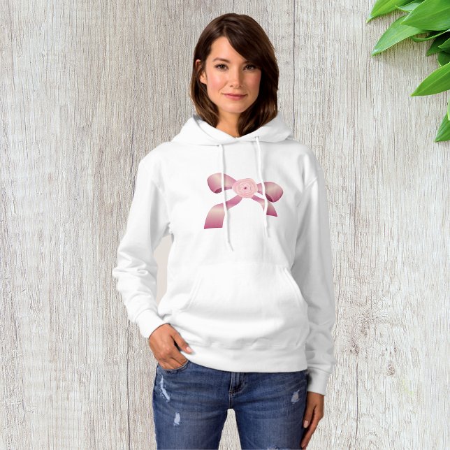 Pink Bow Womens Hoodie (Von Creator hochgeladen)