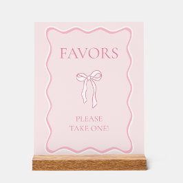 Pink Bow zähmt das Brautparty des Knotens Acrylschild