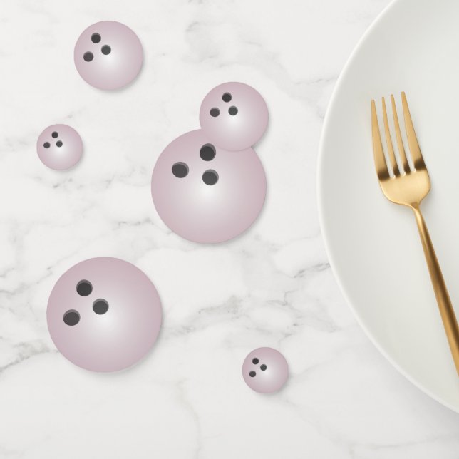 Pink Bowling Ball Konfetti (Gruppe)