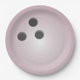 Pink Bowling Ball Pappteller