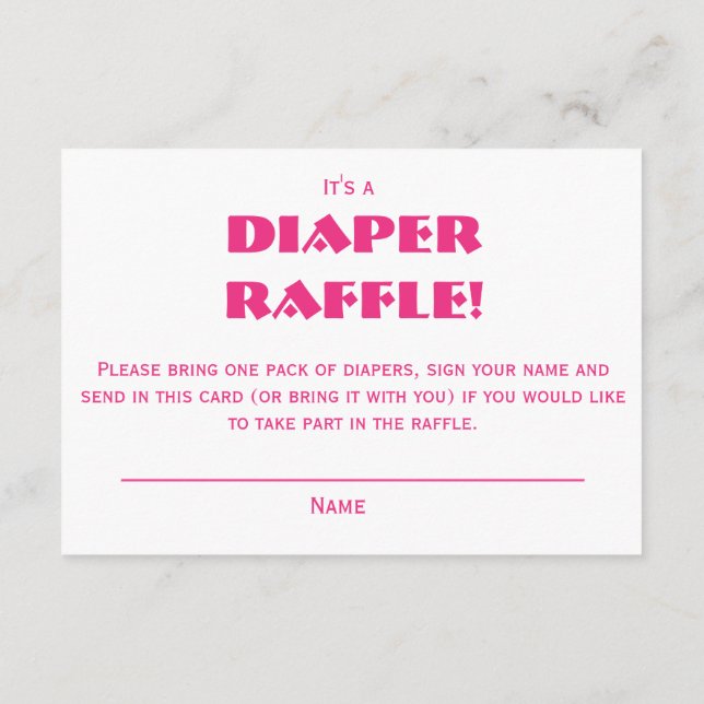 Pink Bows Baby Shower Begleitkarte (Rückseite)