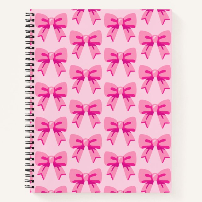 Pink Bows Notizbuch (Vorderseite)