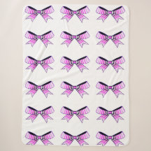 Pink Bows Sherpa Blanket