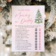 Pink Bows Weihnachtsbaum Ratet Wer Mama oder Vater