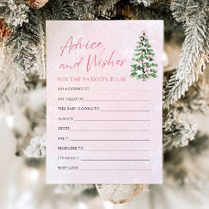 Pink Bows Weihnachtsduschberatung und Wünsche Einladung