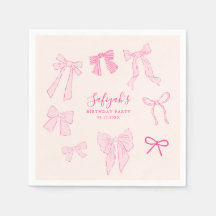 Pink Bows Whimsical Birthday Party