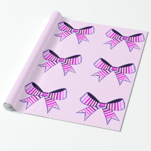 Pink Bows Wrapper Paper Geschenkpapier