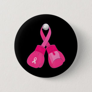 Pink Boxing Handschuhe Brustkrebs Bewusstsein Nied Button