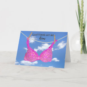 Pink Bra Friendship Spaß Karte