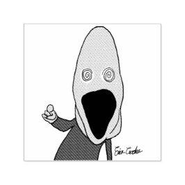 Pink brainwashed puppet pointing permastempel