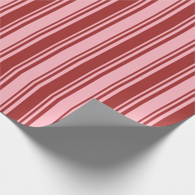 Pink-braune Tapetenpapier mit glattem Muster Geschenkpapier (Ecke)
