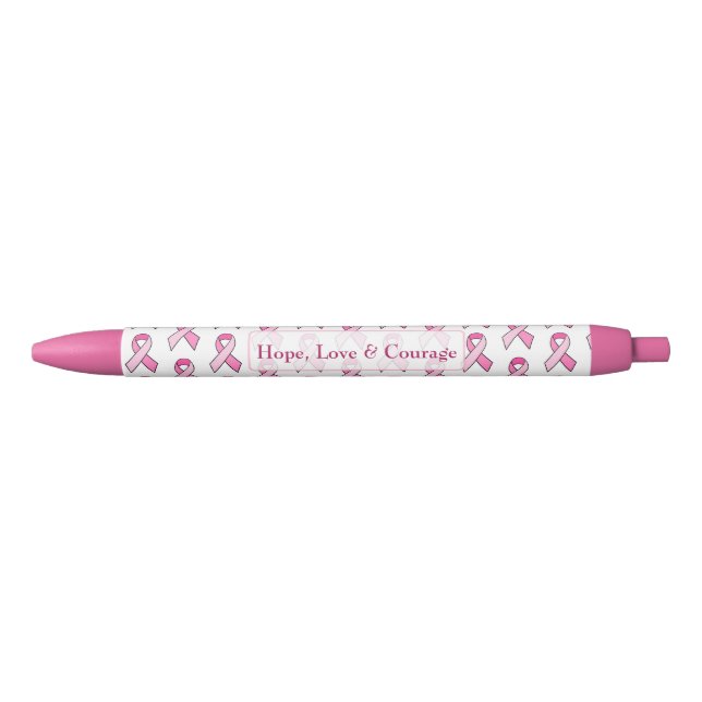 Pink Breast Cancer Awareness Ribbon Pen Kugelschreiber (Vorderseite)