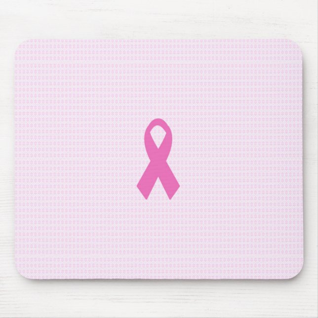Pink Breast Cancer Ribbon Mouse Pad Mousepad (Vorne)