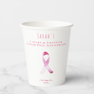Pink Breast Cancour Survivor Fundraiser Party Pappbecher