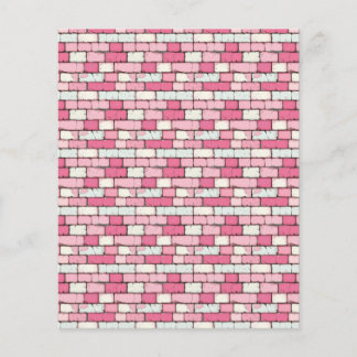 Pink Brick Wall Scrapbook Papier Junk Journal Pape