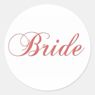 Pink Bridal Aufkleber