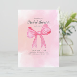 Pink Bridal Dusche Einladung Bridgerton inspiriert