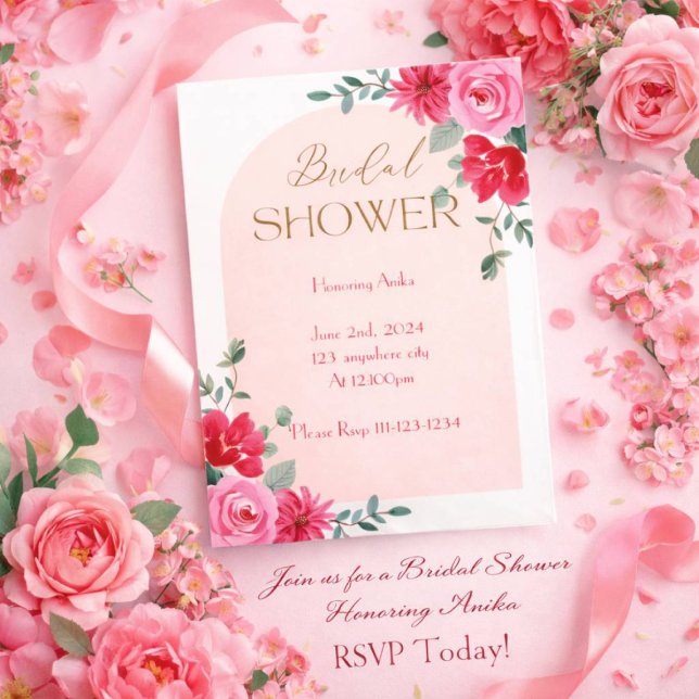 PINK BRIDAL SHOWER EINLADUNG (Von Creator hochgeladen)
