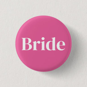 Pink Bride Junggeselinnen-Abschied Button