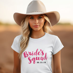 Pink Bride's Squad Personalisiert Brautparty Tanks
