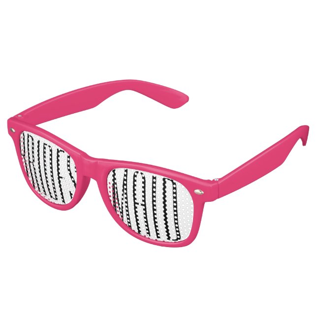 Pink Bridesmaid Swag Party Brille Partybrille (Schrägansicht)