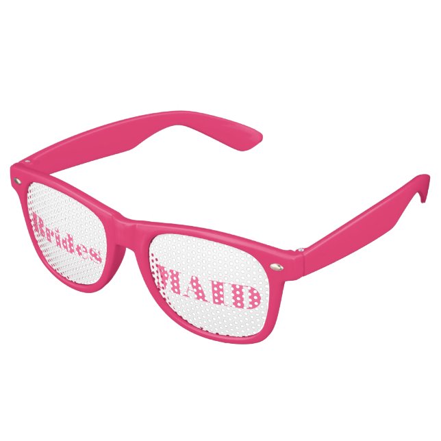 Pink Bridesmaid Swag Party Brille Sonnenbrille (Schrägansicht)
