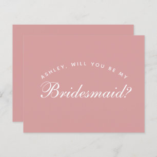 Pink Bridesmaid Vorschlag Dusty Rose Einfach
