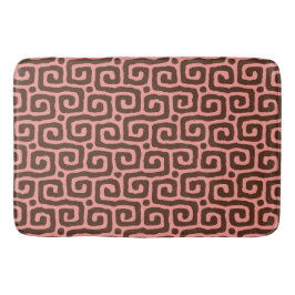  pink &brown Abstract pattern Badematte