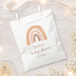 Pink Brown Boho Rainbow Vielen Dank Geschenktütchen