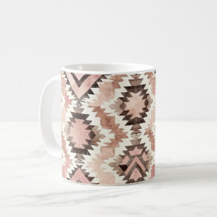 Pink Brown Cowgirl Southwestern Tribal Kaffeetasse