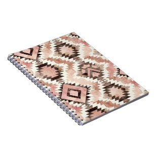 Pink Brown Cowgirl Southwestern Tribal Notizblock