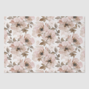Pink Brown Cowgirl Südwest Floral Seidenpapier