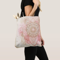 Pink Brown Cream Mandala Bohemisch Boho Mode