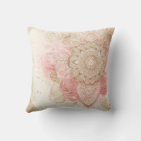 Pink Brown Cream Mandala Bohemisch Boho Mode