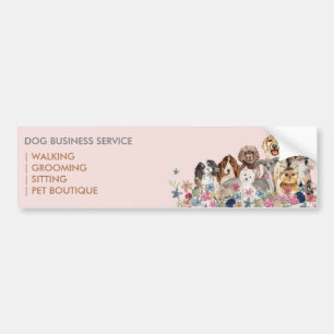 Pink Brown Dog Branding Autoaufkleber